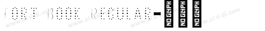 Fort Book Regular字体转换